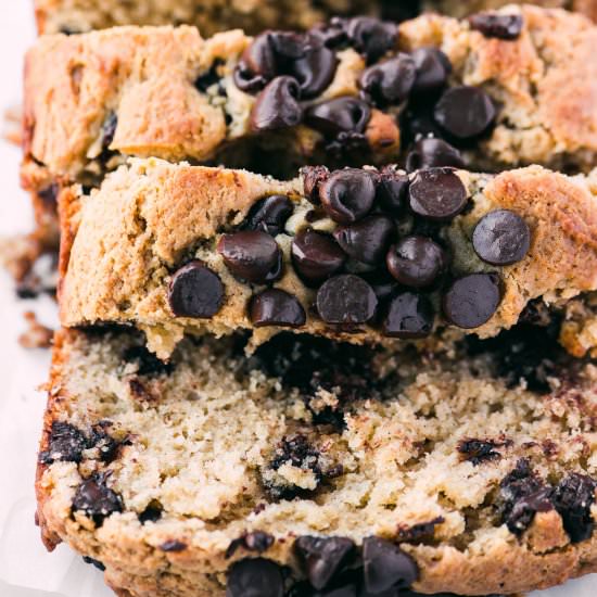 Peanut Butter Chocolate Chip Bread