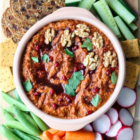 Muhammara (Roasted Red Pepper Dip)