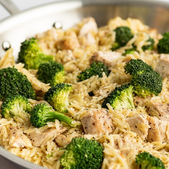 Chicken and Broccoli Orzo