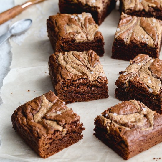 Salted Almond Butter Brownies