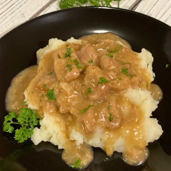 Tender Pork and Gravy