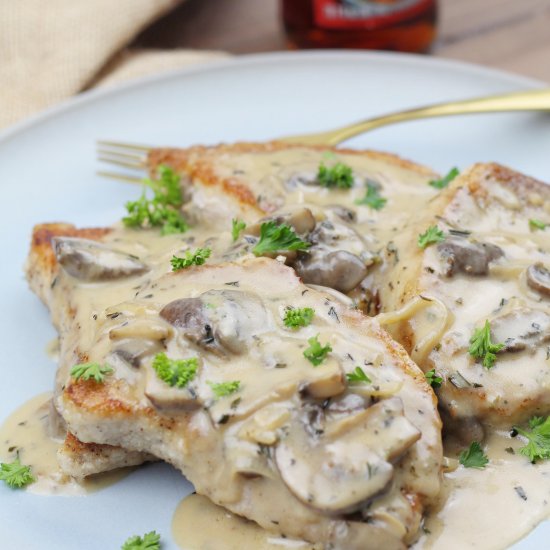 Creamy Marsala Pork Chops