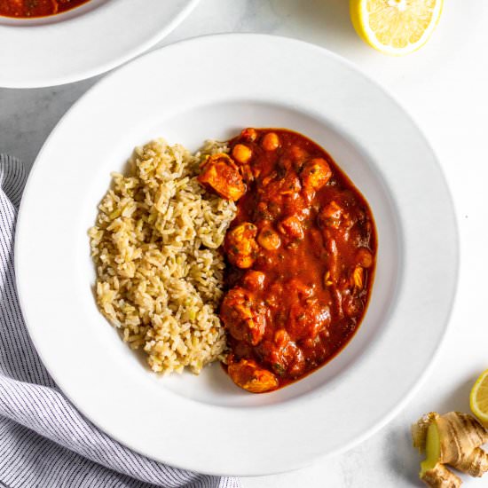 Chicken and Chickpea Tikka Masala