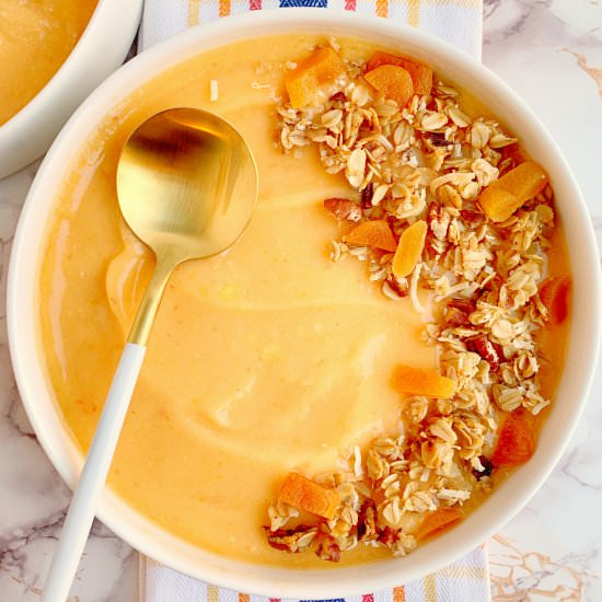 Mango Green Tea Smoothie Bowl