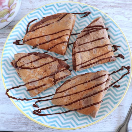 Chocolate crepes