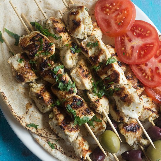 Easy Greek Chicken Souvlaki Recipe