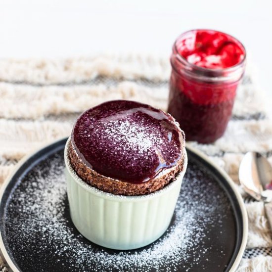 Mixed Berry + Chocolate Soufflé