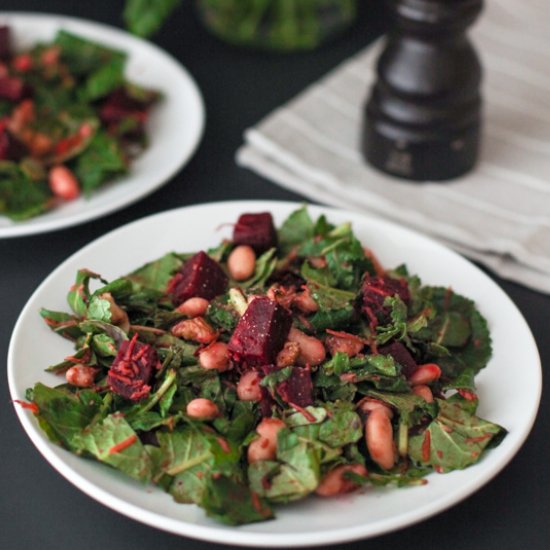 Garlicky Beet And Kale Salad