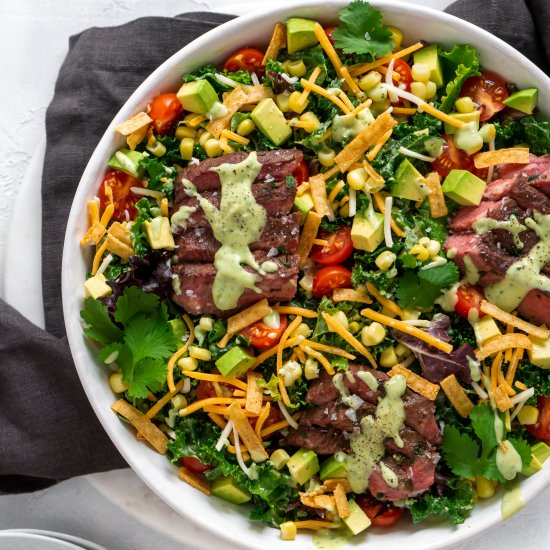 Tex-Mex Flank Steak Salad