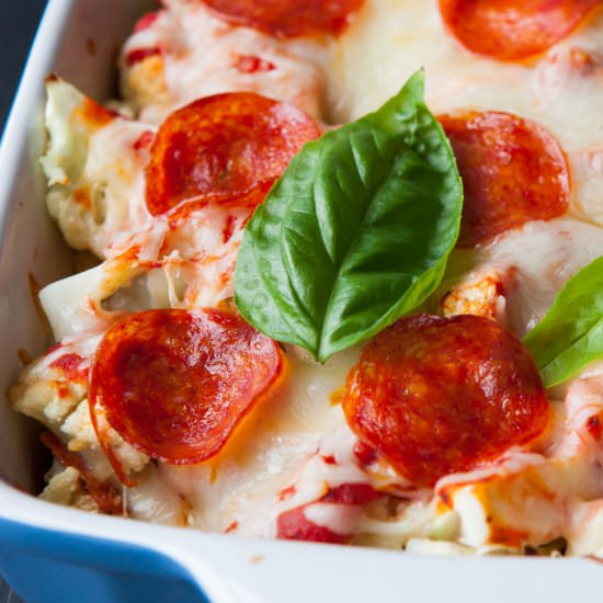 Pizza Casserole with Cauliflower