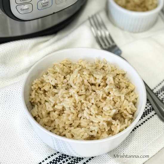 Instant Pot Brown Rice (3 types)