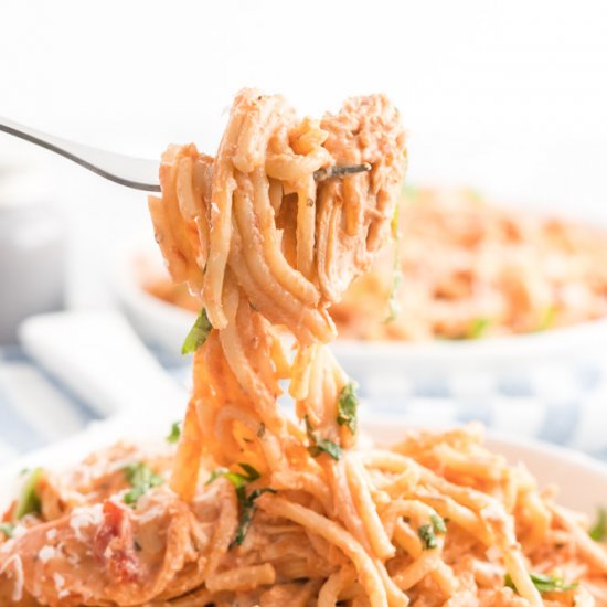 Creamy Chicken Spaghetti