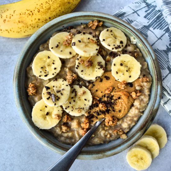 Creamy Stovetop Banana Oatmeal