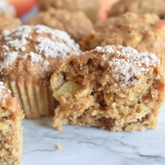 Apple Cinnamon Oat Muffins