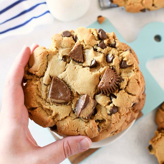 Jumbo Peanut Butter Cup Cookies