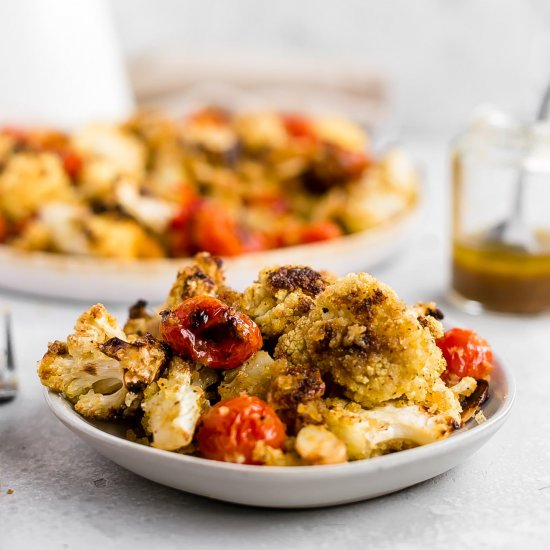 Panko Roasted Tomato Cauliflower