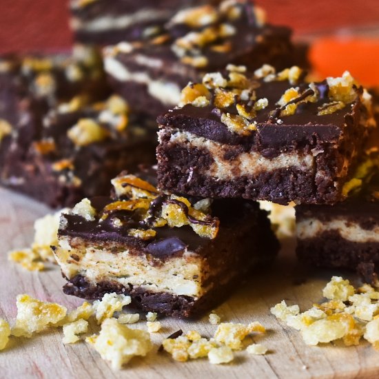 Orange Cream Cheese Brownies