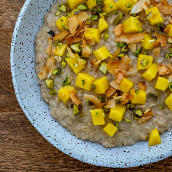 Vanilla Coconut Rice Pudding