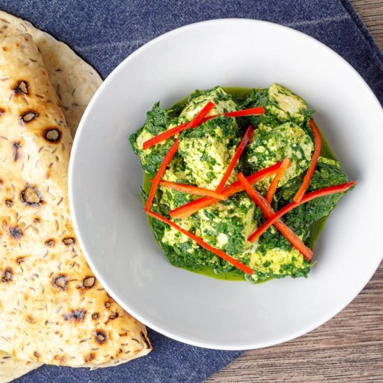 Indian Palak Paneer Curry