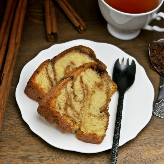 Cinnamon swirl Bundt cake