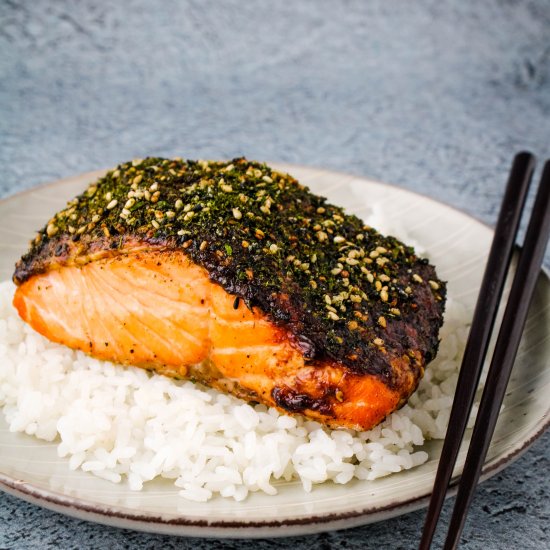 Air Fryer Furikake Salmon