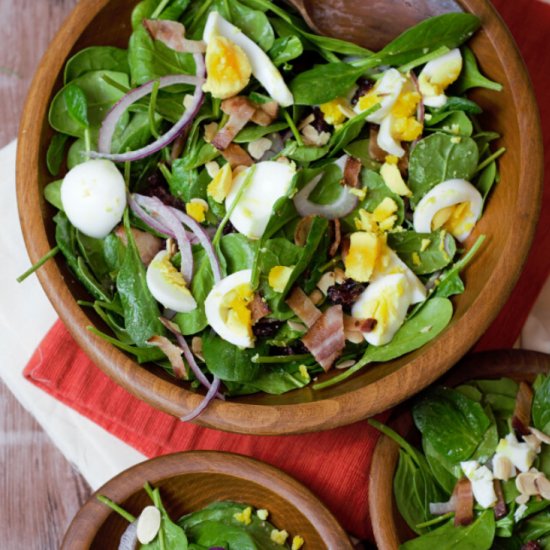 Wilted Spinach Salad With Bacon