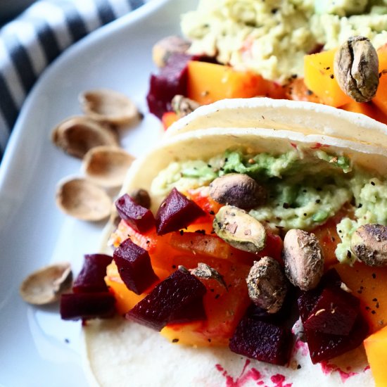 Vegan Butternut squash tacos