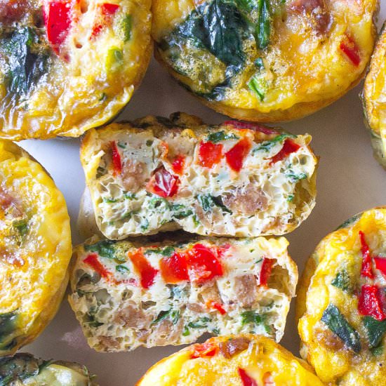 Meatless Omelette Bites