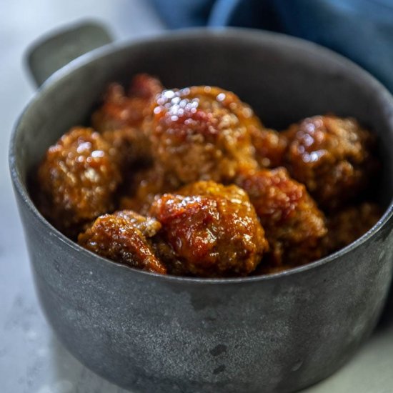 Slow Cooker Pork Meatballs