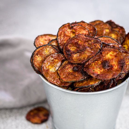 Smoked Paprika Zucchini Chips