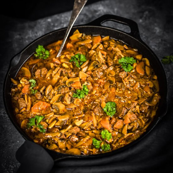 Keto Beef Stew Goulash