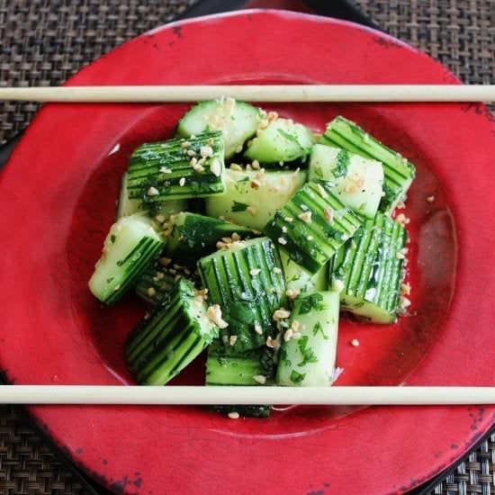 Sweet and Sour Pickled Cucumbers