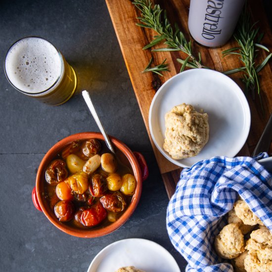 Olive Oil Biscuits Tomato Confit