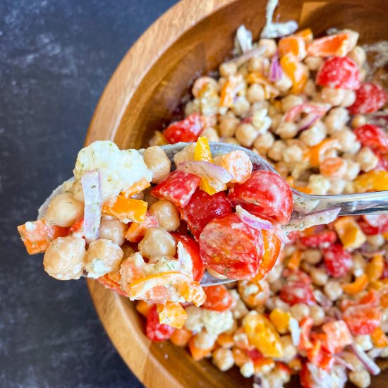 Rainbow Chickpea Salad