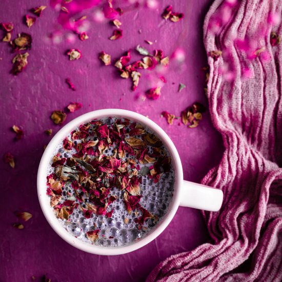 Cardamom Rose Tea Latte