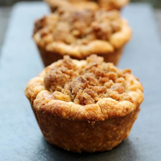 Pear-Rosemary muffin tin pies