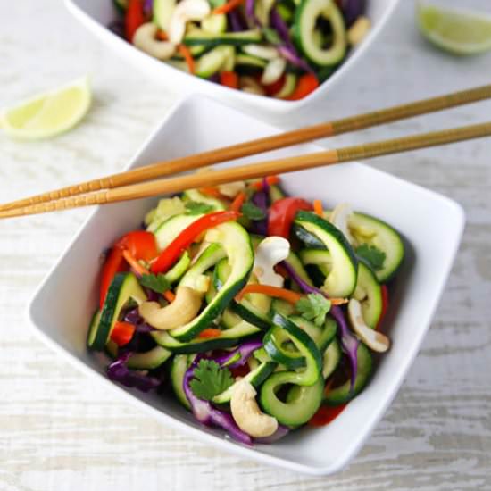 Vegetarian Zucchini Noodle Pad Thai