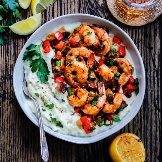 easy cajun shrimp and grits