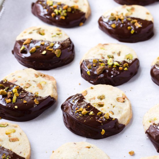 Pistachio Shortbread Cookies