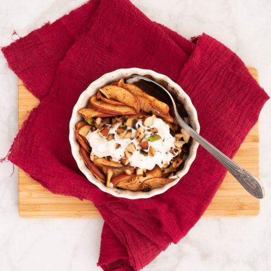 Creamy Baked Cinnamon Apples