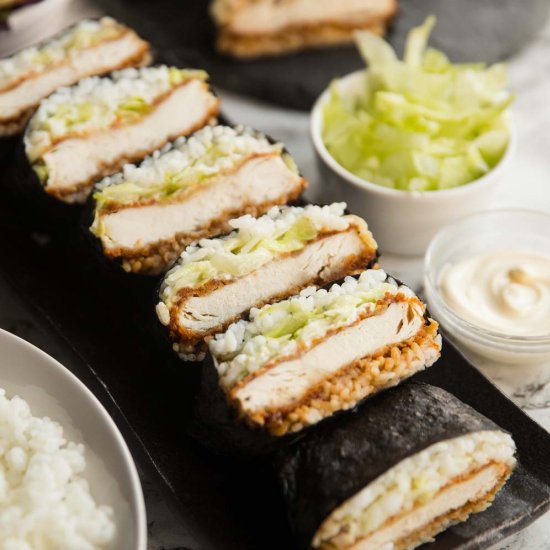 Chicken Katsu Sushi Sandwiches