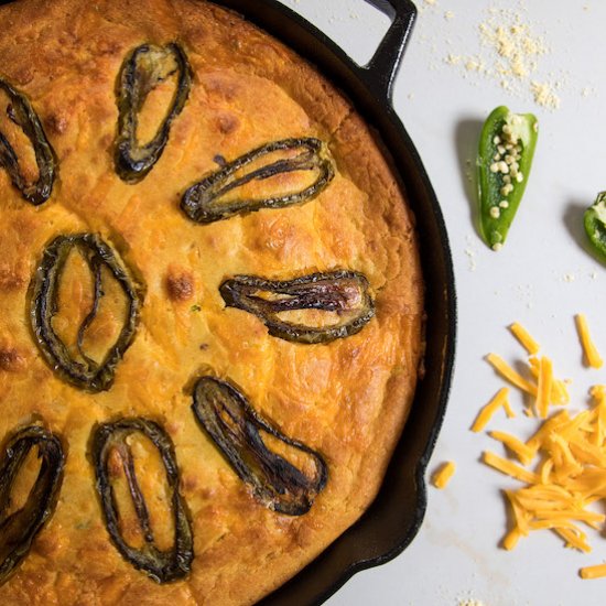 Jalapeño Goat Cheese Cornbread