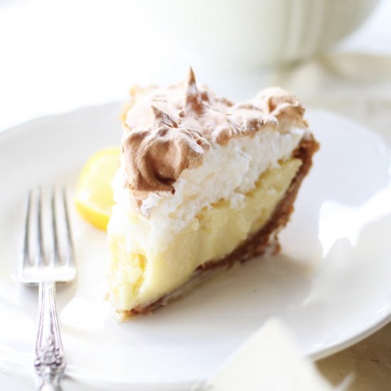 Deep Dish Lemon Ice Box Pie