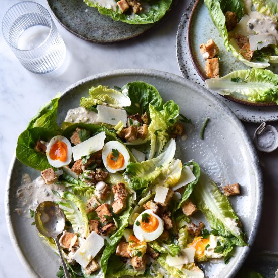 Vegetarian Caesar salad