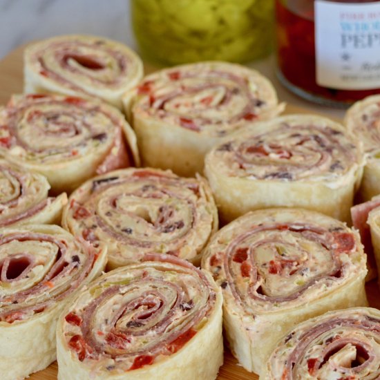 Italian Antipasto Pinwheels