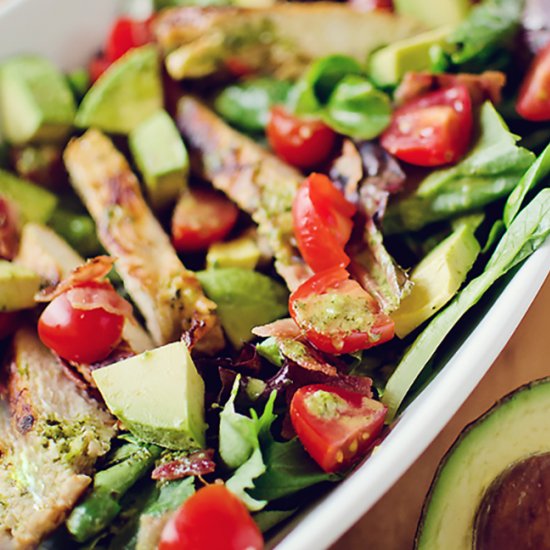 Chicken BLT Salad Citrus Dressing