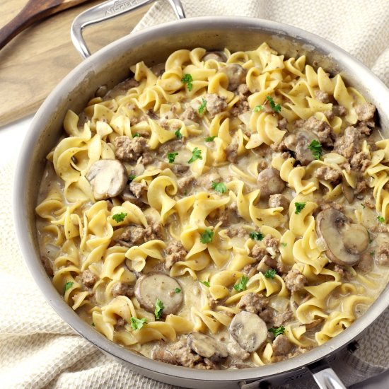 Ground Beef Stroganoff