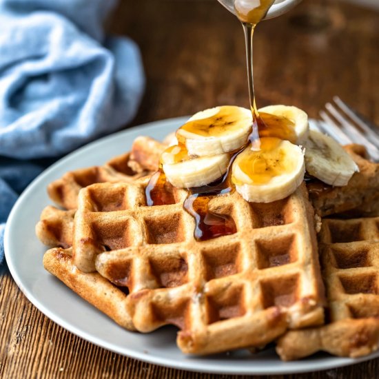 Banana Bread Waffles