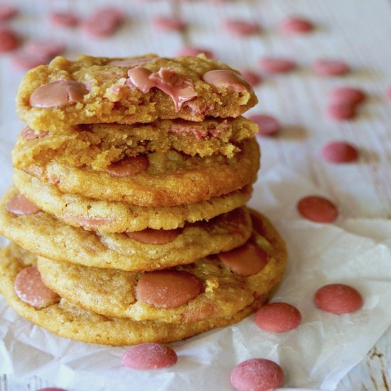 Ruby Chocolate Chip Cookies