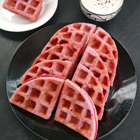 Cranberry Avocado Savory Waffles